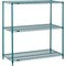 Global Industrial Nexel 3 Tier Wire Shelving Starter Unit, Poly-Green, 48W x 21D x 34H B3050168 - alternate 1